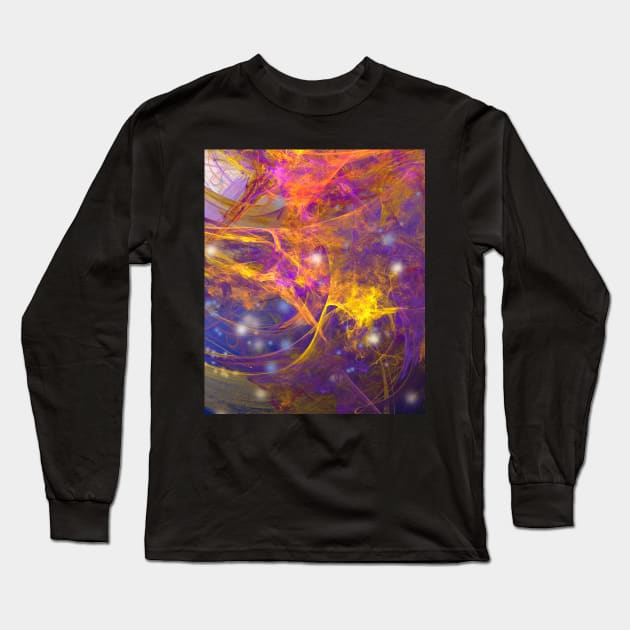 Deep space explosion Long Sleeve T-Shirt by hereswendy